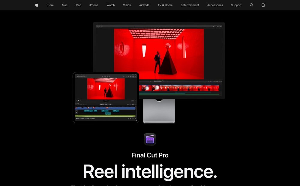 Apple Final Cut Pro homepage