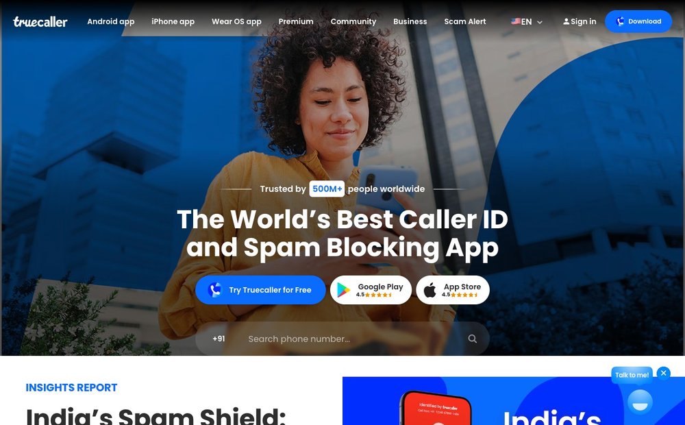 Truecaller caller ID