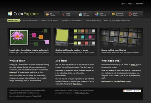 colorexplorer The Best Web Design Online Tools