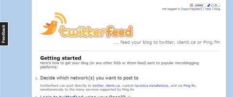twitterfeed The Best Web Design Online Tools
