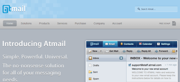 Atmail Email Server Webmail Client Mail server Appliance Linux and PHP 580x263 Top 7 Webmail Software