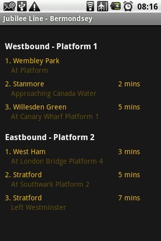 London tube status