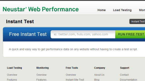 Free Website Performance Test 580x324 20 Tools to Help you Create Quick Websites by Checking Site Loading Speed