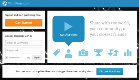 wordpress.com - second best blogging platform