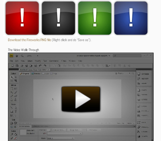 Creating a Glass Button in Adobe Fireworks CS4