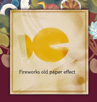 Old Paper Effect in Fireworks