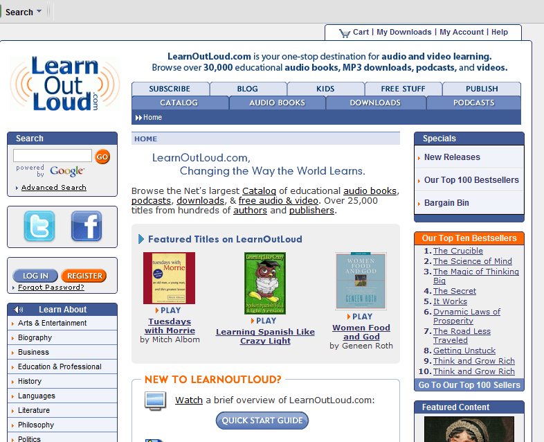 Top 7 Sites For Free Audio Books