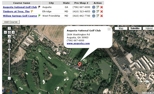 Top 10 Google Maps Mash-up