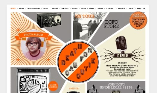 Best Websites Of Bands And Musicians for Design Inspiration