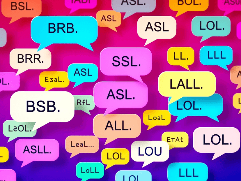 Meanings of BRB, ASL, LOL, etc. used in chats