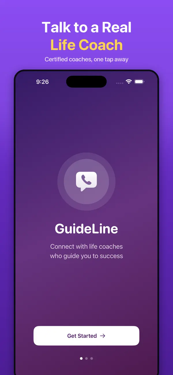 GuideLine launch screen