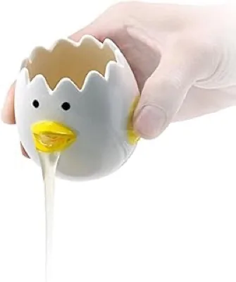 Vomiting chicken ceramic egg yolk separator