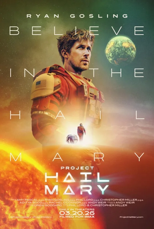 Project Hail Mary movie poster - Theaters March 2026