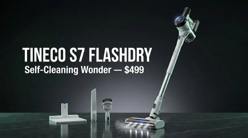 Tineco GoStation Smart cordless vacuum with self-cleaning dock