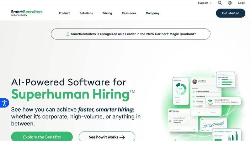 SmartRecruiters AI-powered talent acquisition and hiring software