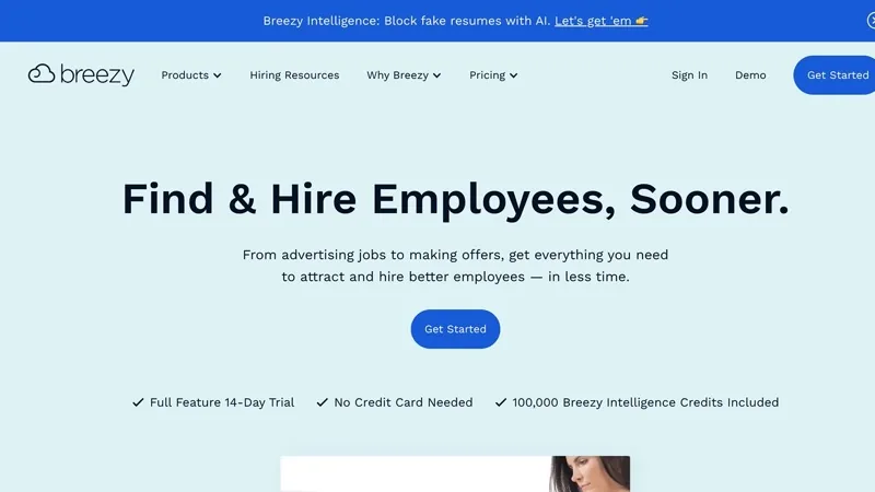BreezyHR modern hiring software — find and hire employees sooner