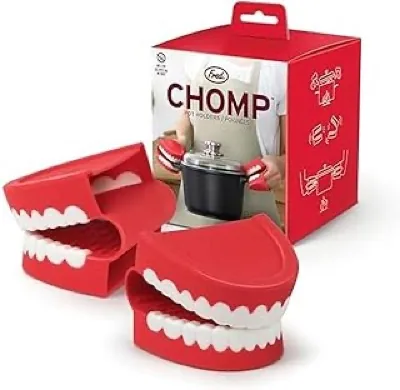 Genuine Fred CHOMP chattering teeth pot holders