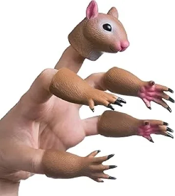 Squirrel finger puppet tiny hands