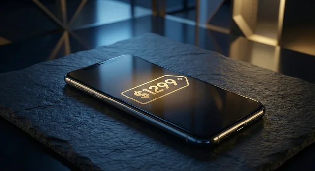 Samsung Galaxy S26 Ultra smartphone with glowing screen on dark surface