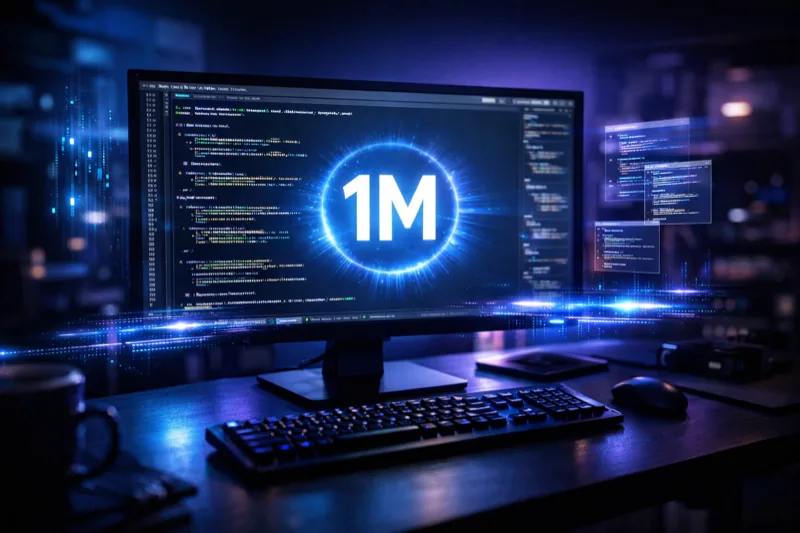 Claude Code 1M context window developer workspace