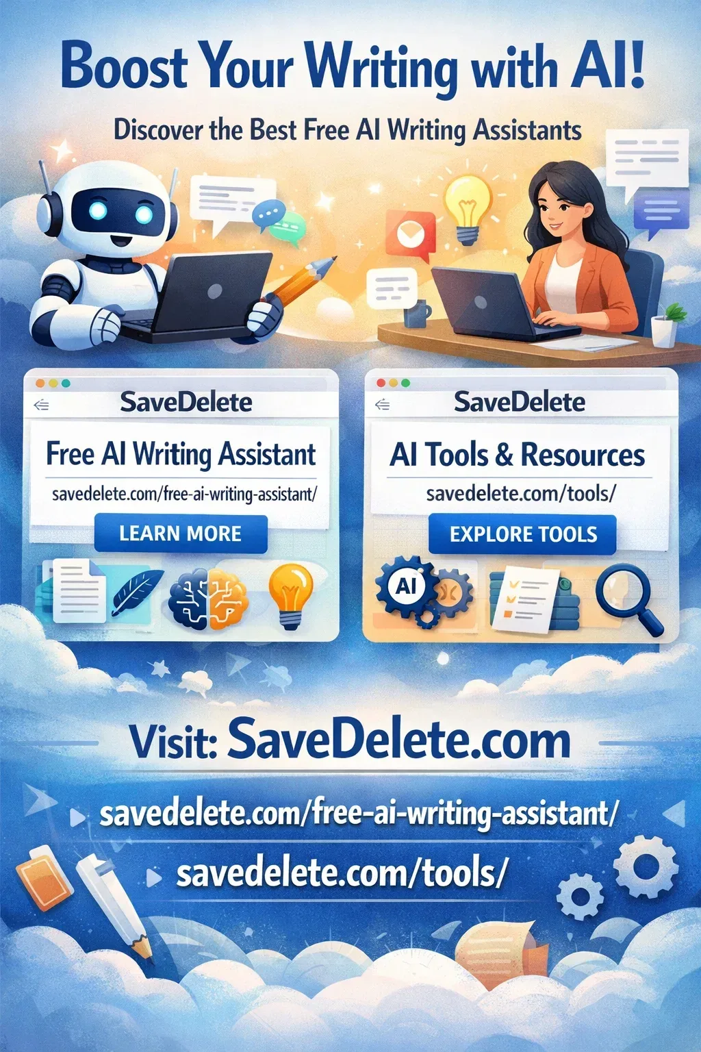 AI Writing Assistant for Blogging | Savedelete