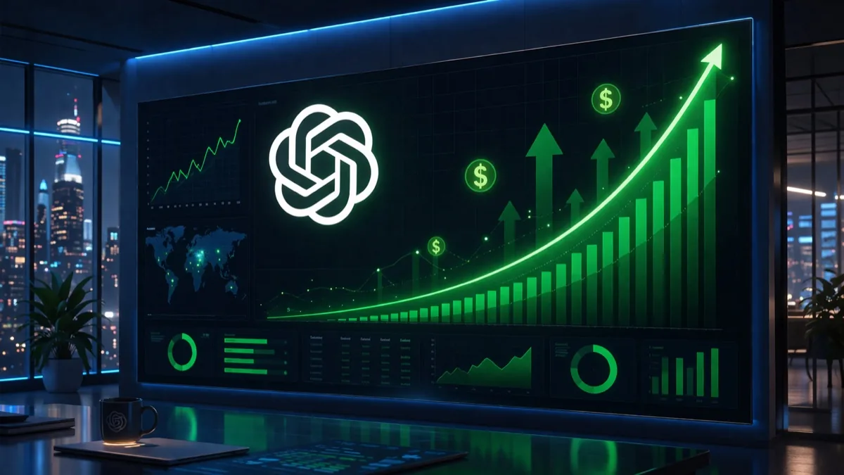 OpenAI advertising revenue projections dashboard