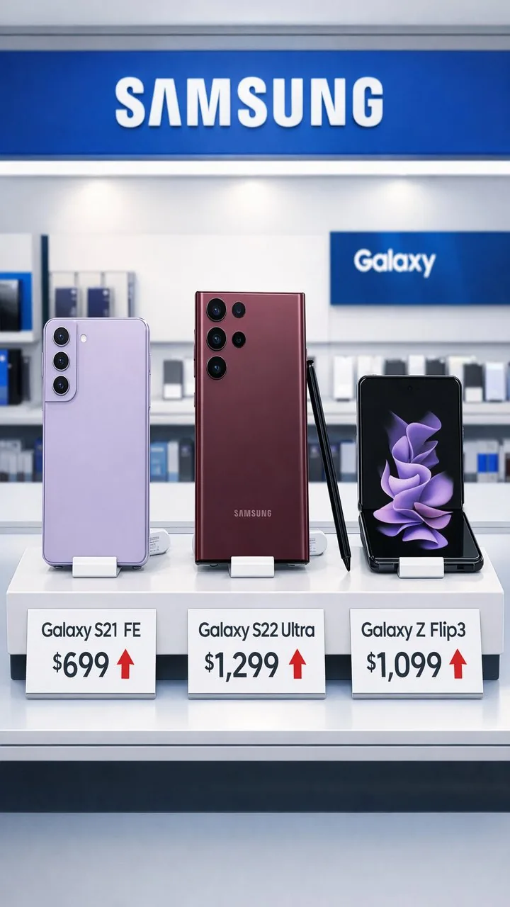 Samsung Quietly Raises US Prices on Galaxy S25, Z Flip 7, and Tab S11 Ultra by Up to $280