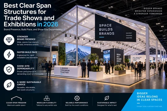 Best Clear Span Structures for Trade Shows and Exhibitions in 2026: Brand Presence, Build Pace, and Show-Site Dependability