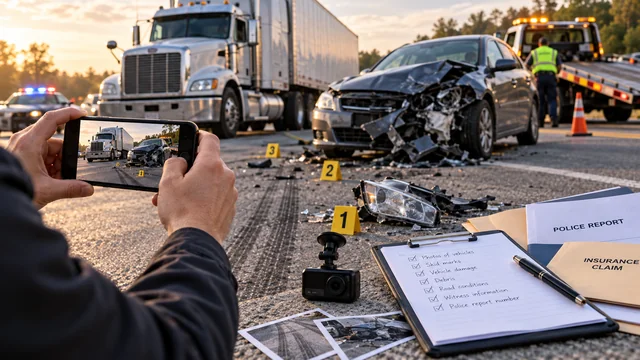 How Can Truck Accident Victims Preserve Important Evidence?