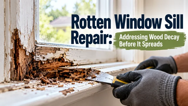 Rotten Window Sill Repair: Addressing Wood Decay Before It Spreads