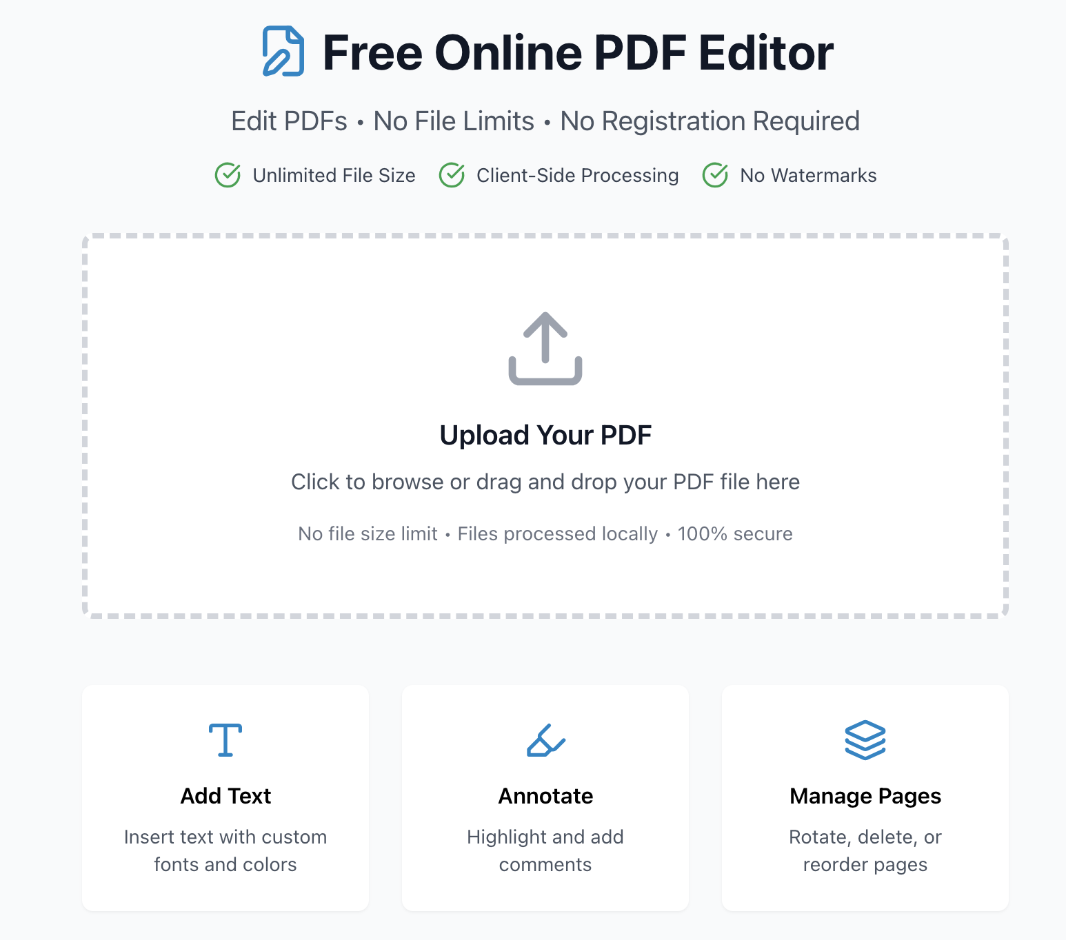 free pdf editor