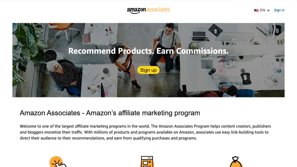 Amazon Associates affiliate program