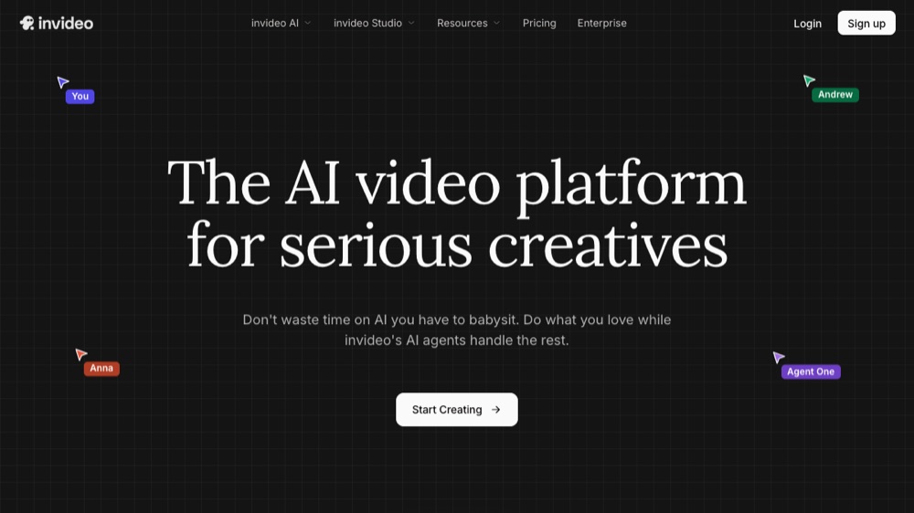InVideo AI AI video generator interface.