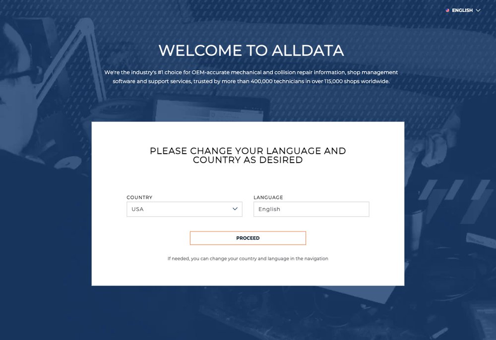 ALLDATA OEM repair information and shop management
