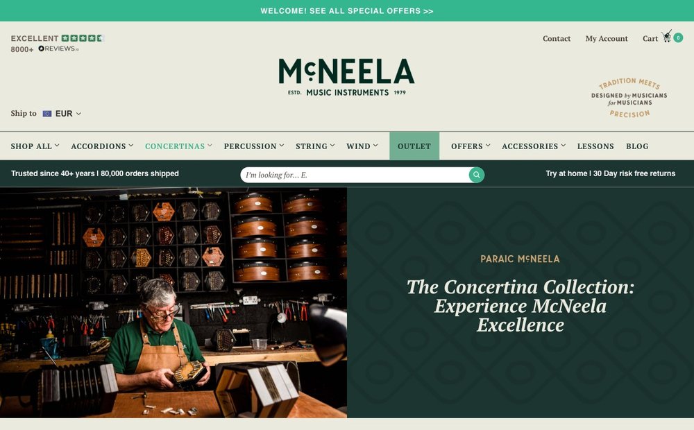 McNeela beginner concertinas