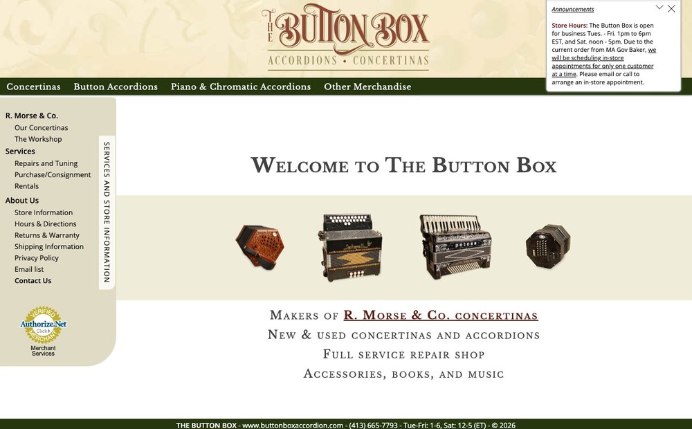 The Button Box concertina specialist