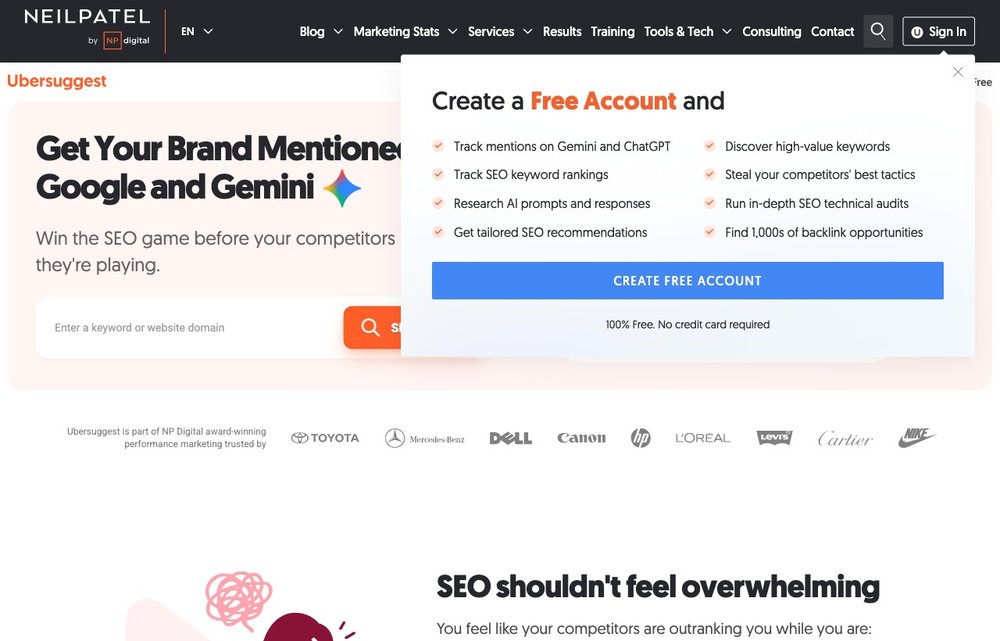 Ubersuggest