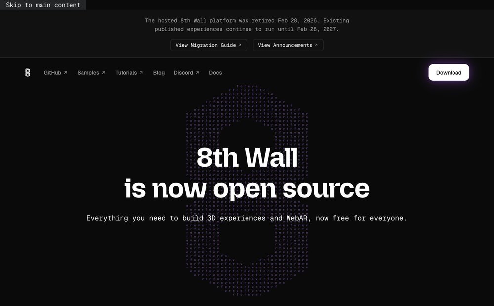 8th Wall open-source WebAR