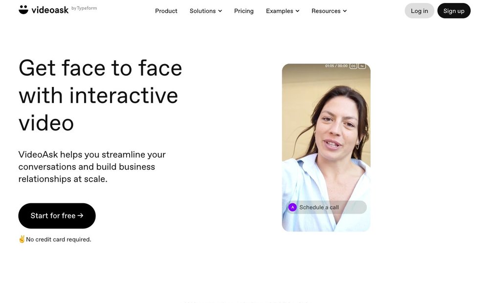 VideoAsk homepage