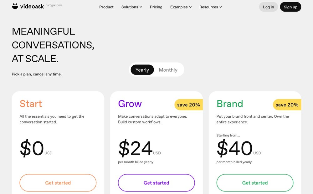VideoAsk pricing