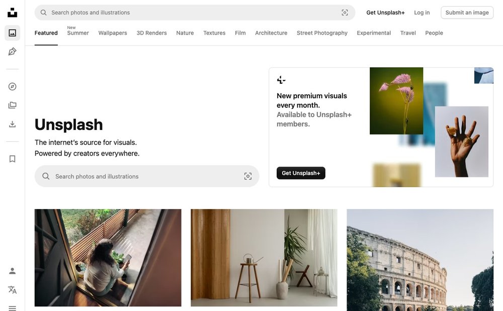 Unsplash gallery