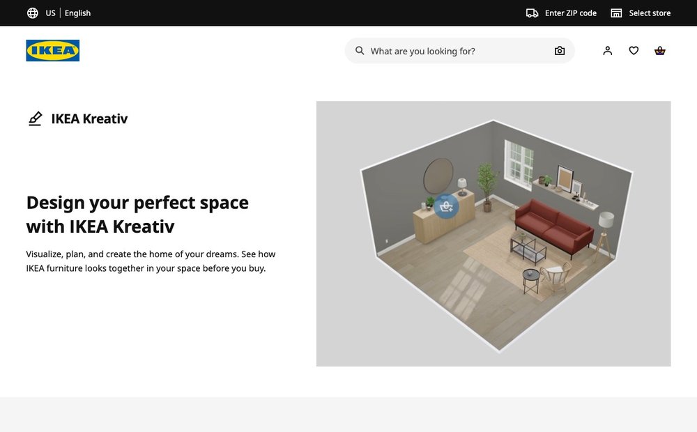 IKEA Kreativ design tool