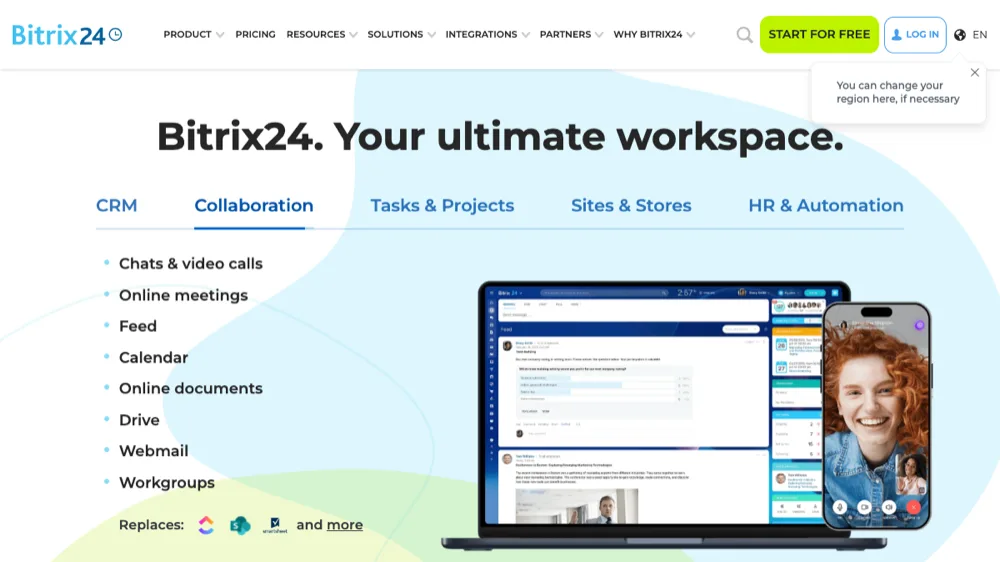 Bitrix24 business management software