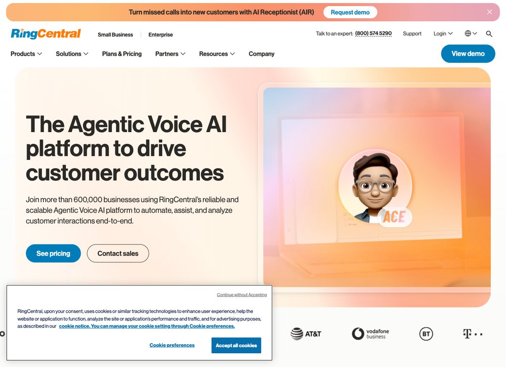 RingCentral business phone system screenshot