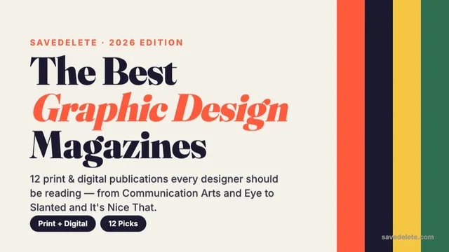 12 Best Graphic Design Magazines in 2026 (Print & Digital)