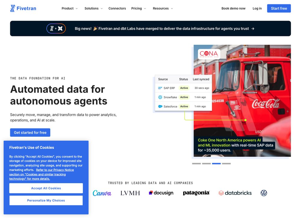 Fivetran automated data movement platform