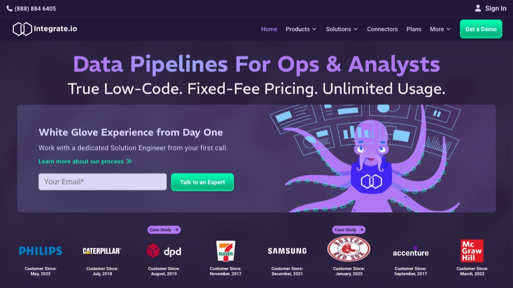 Integrate.io low-code data pipeline platform