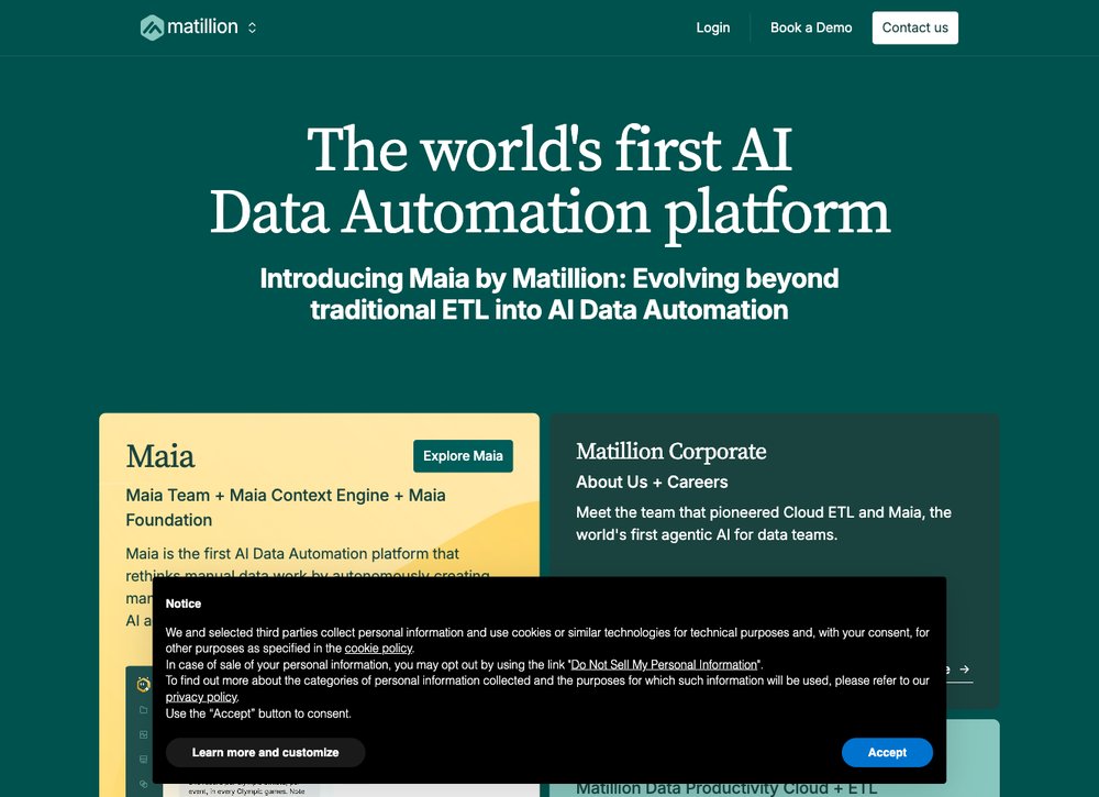 Matillion cloud-native data integration platform