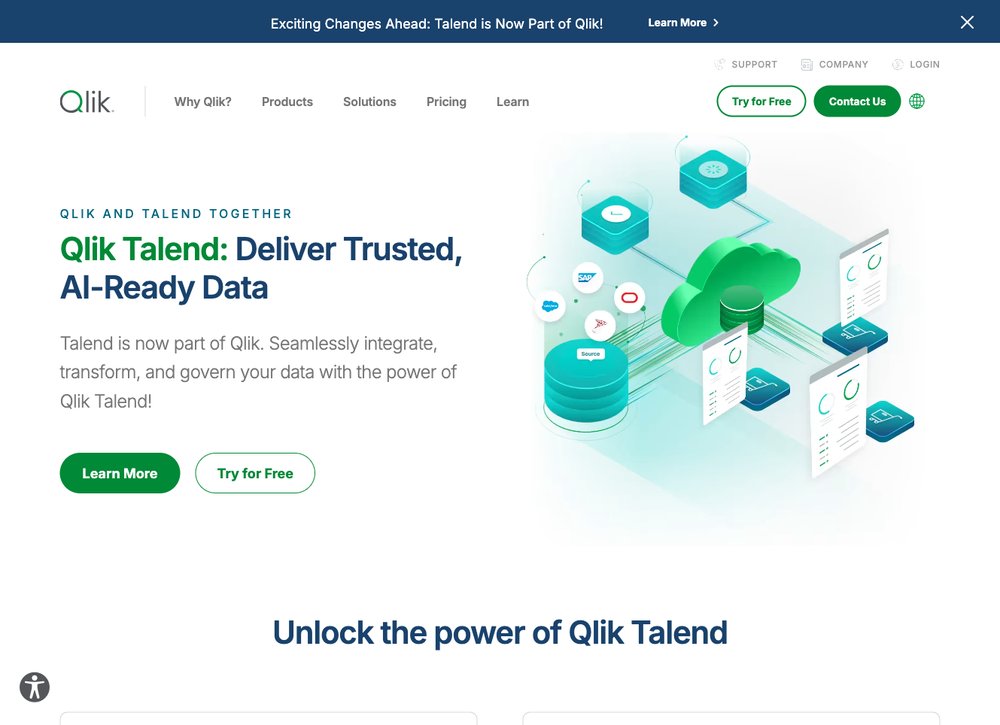 Qlik Talend Cloud data integration