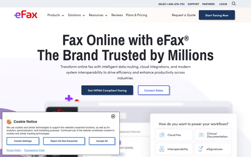 eFax online fax service